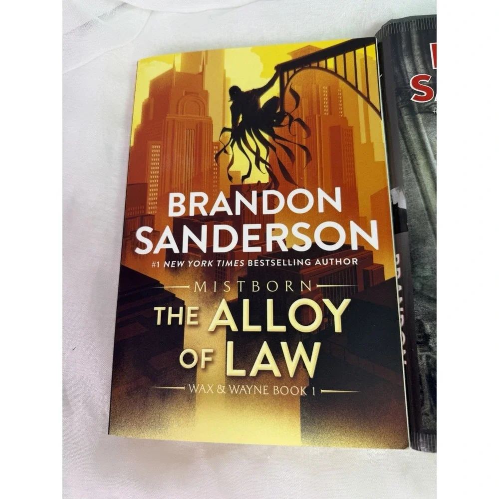 Brandon Sanderson Mistborn Wax & Wayne Books 1-3 Lot HC/PB Alloy Shadows Bands